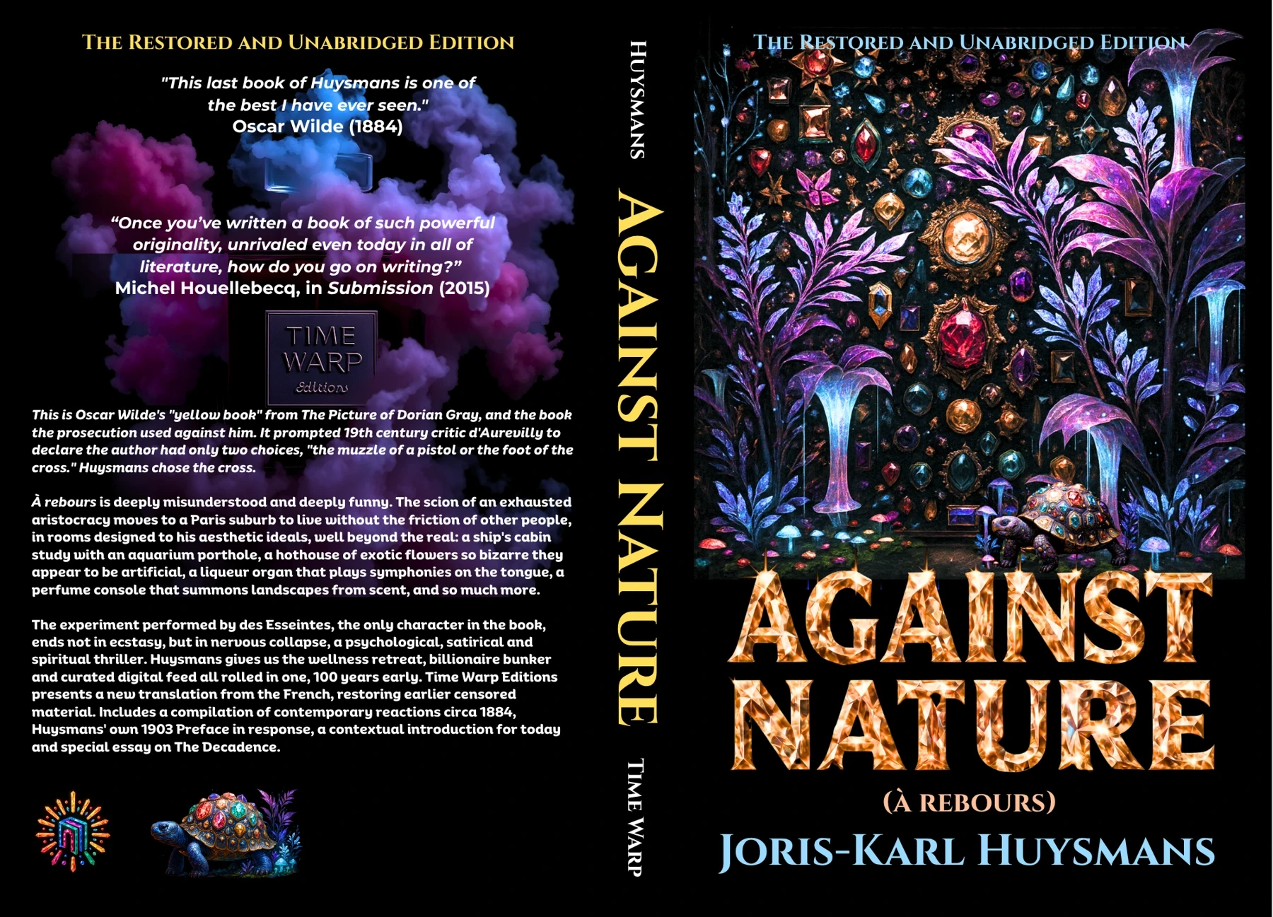 Against Nature: The Restored and Unabridged Edition, by Joris-Karl Huysmans — Time Warp Editions paperback cover